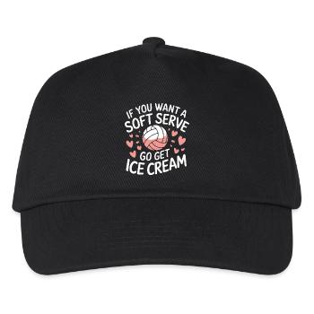 Volleyball Spieler Beach Volleyball Volleyballer - Kinder Basecap - Schwarz - Vorne