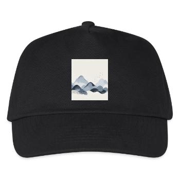 Montagnes abstraites - Casquette de baseball Enfant - noir - Devant