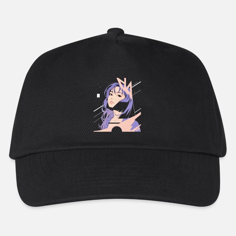 Weltraum-Nostalgie ✨ - Kinder Basecap - Schwarz