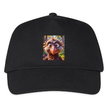 super cute african animals– Vulture - Kids’ Baseball Cap - black - Front
