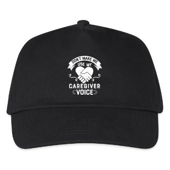 Ne me forcez pas à utiliser ma voix d’aidant Soins C - Casquette de baseball Enfant - noir - Devant