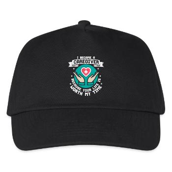 Je suis devenu un aidant parce que votre vie soignant - Casquette de baseball Enfant - noir - Devant