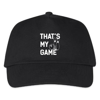 My Game Is Bowling - Kids’ Baseball Cap - black - Front
