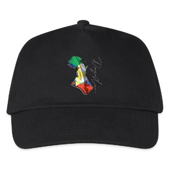 (RU) Drapeau du Daghestan en (RU) Daghestan Carte FR - Casquette de baseball Enfant - noir - Devant