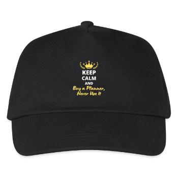 Keep Calm and Buy a Planner, Never Use It - Kids’ Baseball Cap - black - Front