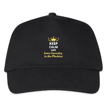 Keep Calm and Leave Laundry in the Machine - Kids’ Baseball Cap - black - Front