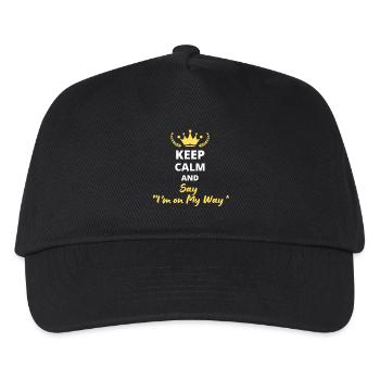 Keep Calm and Say "I'm on My Way" - Kids’ Baseball Cap - black - Front