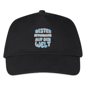 Gift for concrete worker - Kids’ Baseball Cap - black - Front