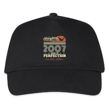 Original 2007 Retro 2007 Birthday Gift 2007 - Kids’ Baseball Cap - black - Front