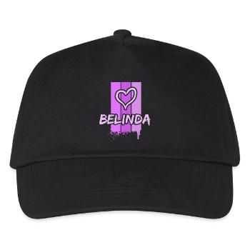 Belinda als Belinda - Kinder Basecap - Schwarz - Vorne