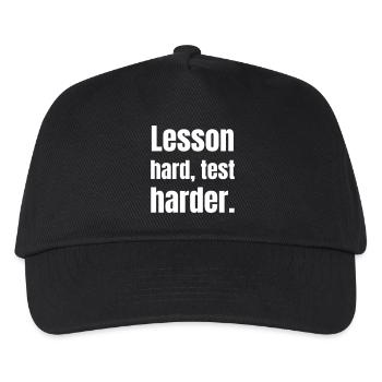 Lehrer in der Schule - Kinder Basecap - Schwarz - Vorne