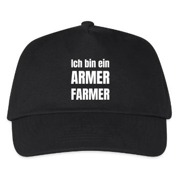 Je suis un pauvre fermier - Casquette de baseball Enfant - noir - Devant