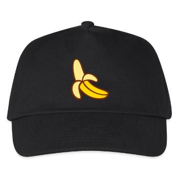 Banane - Kinder Basecap - Schwarz - Vorne
