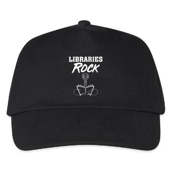 Teacher Library Rocks - Kids’ Baseball Cap - black - Front