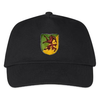 Wappen roter Ziegenbock - Kinder Basecap - Schwarz - Vorne