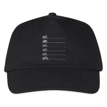Bicycle Horizon Line - Kids’ Baseball Cap - black - Front