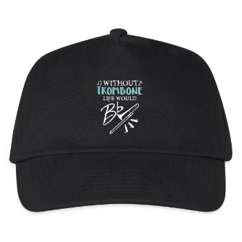 Life Without Trombone - Kids’ Baseball Cap - black - Front