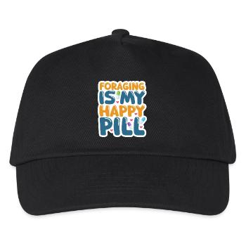 Sammeln ist meine glückliche Pille Naturliebhaber begeistern - Kinder Basecap - Schwarz - Vorne