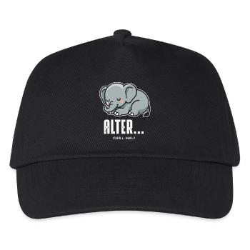 Chill mal - Kinder Basecap - Schwarz - Vorne