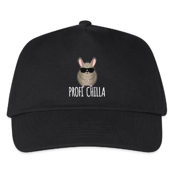 Profi Chinchilla - Kinder Basecap - Schwarz - Vorne