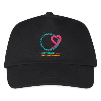 Roller coaster instead of everyday mania - Kids’ Baseball Cap - black - Front