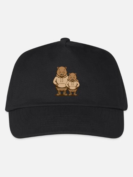 Capybara Paar Wasserschwein - Zwei coole Capybaras - Kinder Basecap - Schwarz