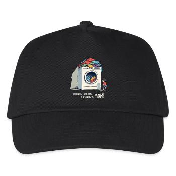 Danke für die Wäsche, Mama ! - Kinder Basecap - Schwarz - Vorne