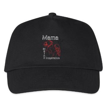 Mama meine Inspiration - Kinder Basecap - Schwarz - Vorne