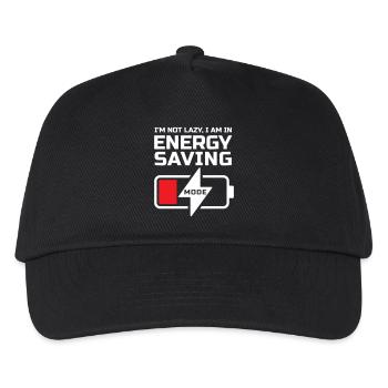 JE NE SUIS PAS PARESSEUX, JE SUIS EN MODE ÉCONOMIE D’ÉNERGIE - Casquette de baseball Enfant - noir - Devant