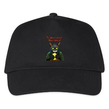 Cyber Black Cat: My Stress Reliever - Kids’ Baseball Cap - black - Front