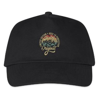 Birthday July 1984 July 1984 July 1984 - Kids’ Baseball Cap - black - Front