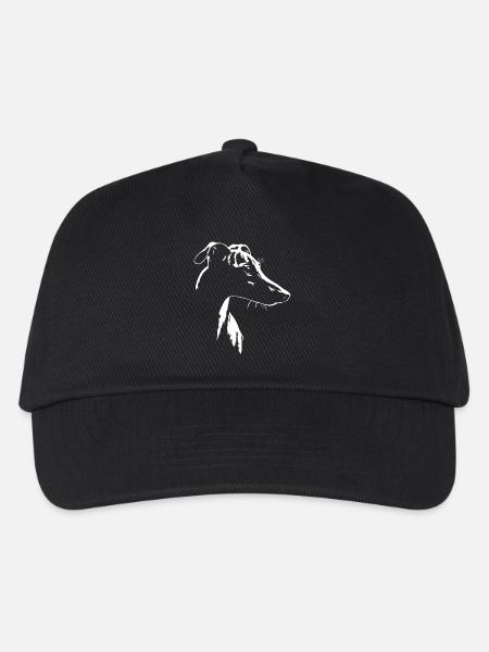 Whippet Silhouette Greyhounds Dog Dogs Wilsigns - Kids’ Baseball Cap - black