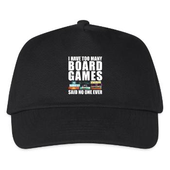 Trop de jeux de société dicton drôle - Casquette de baseball Enfant - noir - Devant