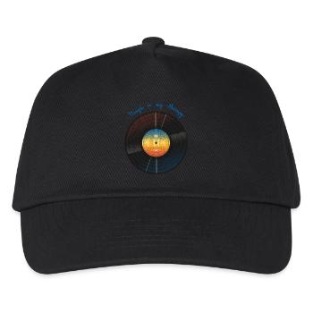 Vinyl is my therapy - Kids’ Baseball Cap - black - Front