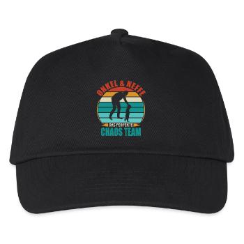 Bester Onkel Und Neffe Partnerlook Outfit Kostüm - Kinder Basecap - Schwarz - Vorne
