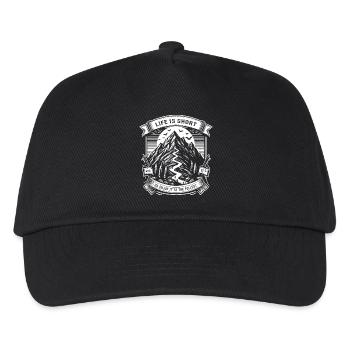 La vie est courte, alors profitez-en au maximum - Casquette de baseball Enfant - noir - Devant