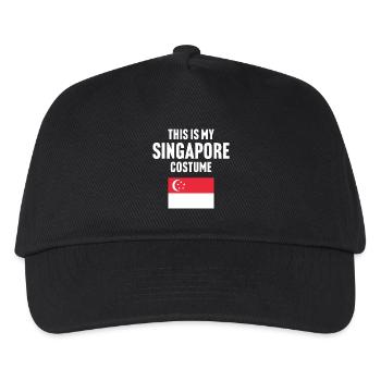 This my Singapore costume - Kids’ Baseball Cap - black - Front