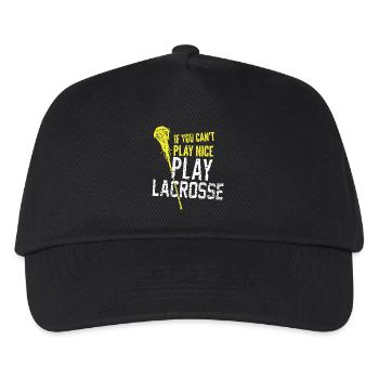 Play Lacrosse - Kids’ Baseball Cap - black - Front