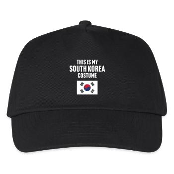 This my South Korea costume - Kids’ Baseball Cap - black - Front