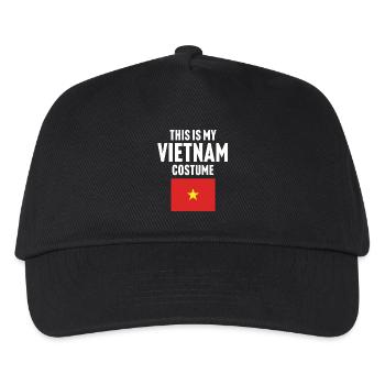 Das ist mein Vietnam Kostüm - Kinder Basecap - Schwarz - Vorne