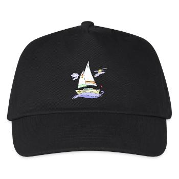 Sailboat - Kids’ Baseball Cap - black - Front