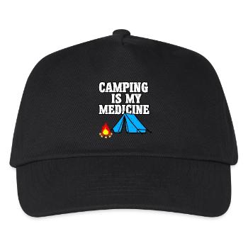 Camping Medicine - Kids’ Baseball Cap - black - Front