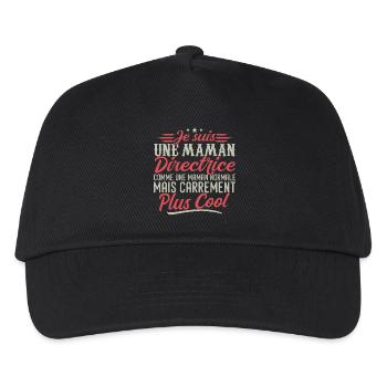Ich bin eine Regie-Mama, ausgesprochen cool - Kinder Basecap - Schwarz - Vorne