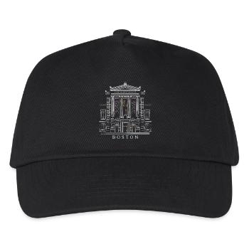 Boston, Handzeichnung Kunstmuseum, USA - Kinder Basecap - Schwarz - Vorne