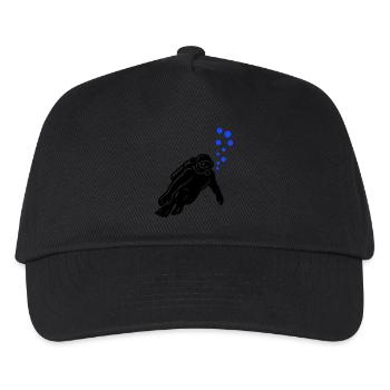Diver Silhouette - Kids’ Baseball Cap - black - Front