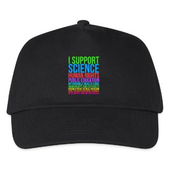 I Support Science - Kids’ Baseball Cap - black - Front