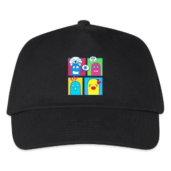 Small Creatures (Comic, Pop Art) - Kids’ Baseball Cap - black - Front