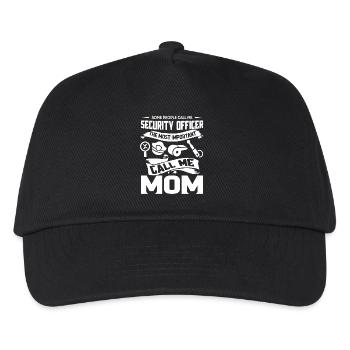 Security Officer The Most Important Call Me Mom - Kids’ Baseball Cap - black - Front