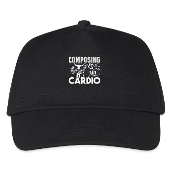 Composer Composing Is My Cardio - Kids’ Baseball Cap - black - Front