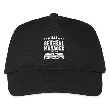 General Manager I am A General Manager - Kids’ Baseball Cap - black - Front